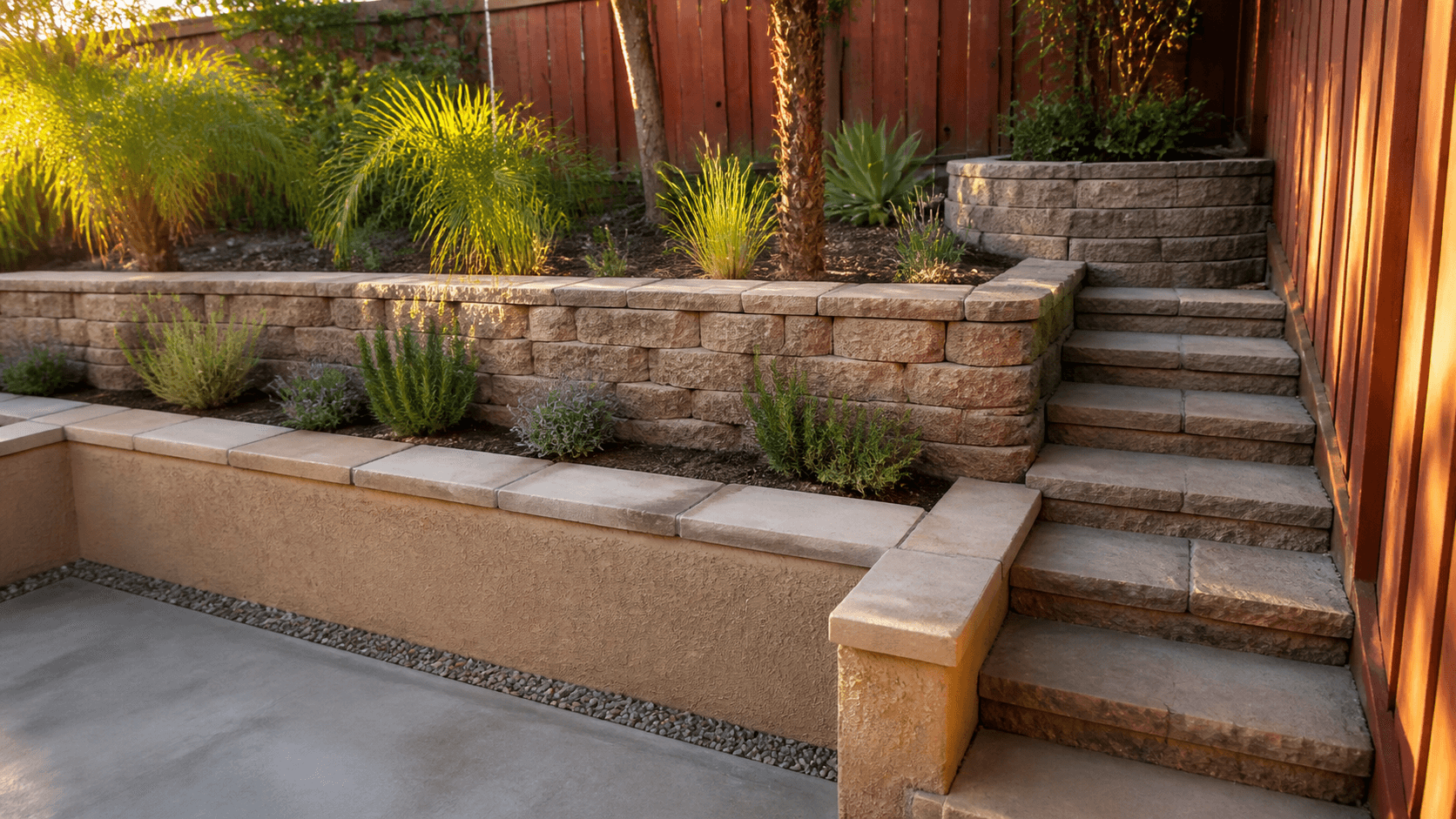 Retaining & Seat Wall Construction